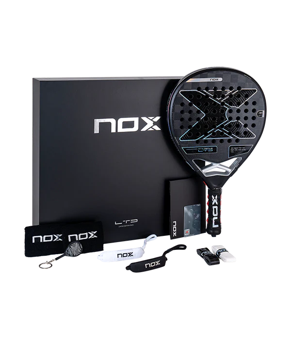 NOX 2 Muñequeras Largas Padel Nox Pro Series Confort Negras Xl